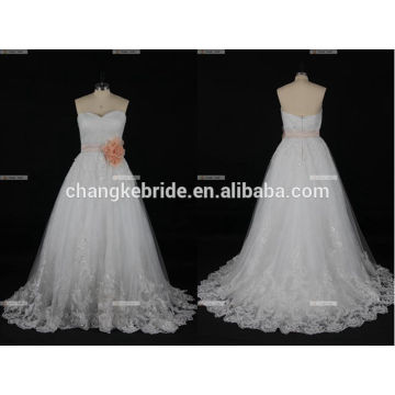 A-line Cap Sleeve Beading Suzhou Perfect Cinderella Wedding Dress Made In China